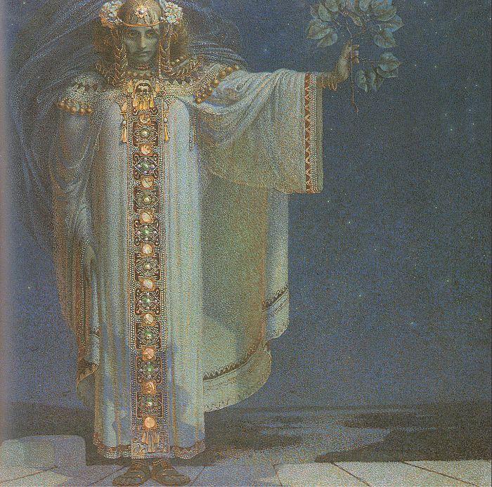 Masek, Vitezlav Karel The Prophetess Libusa oil painting image